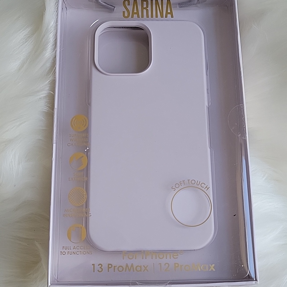 Soft Touch White iPhone Case - Compatible with iPhone 13 Pro Max / 12 Pro Max